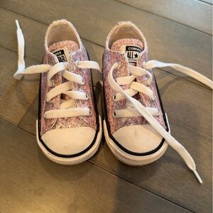 Converse Kids Sparkly Pink Sneakers